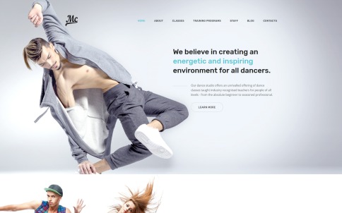 Dance Studio Website Design - MC