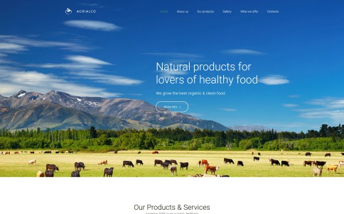 农业网页设计-农业