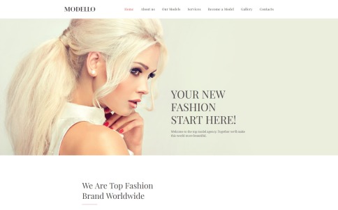 Model Website Design - Modello