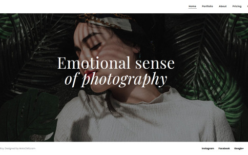 Photography Website Design - Oristi