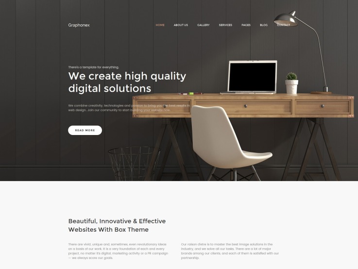 设计工作室网站- Graphonex -主要图像