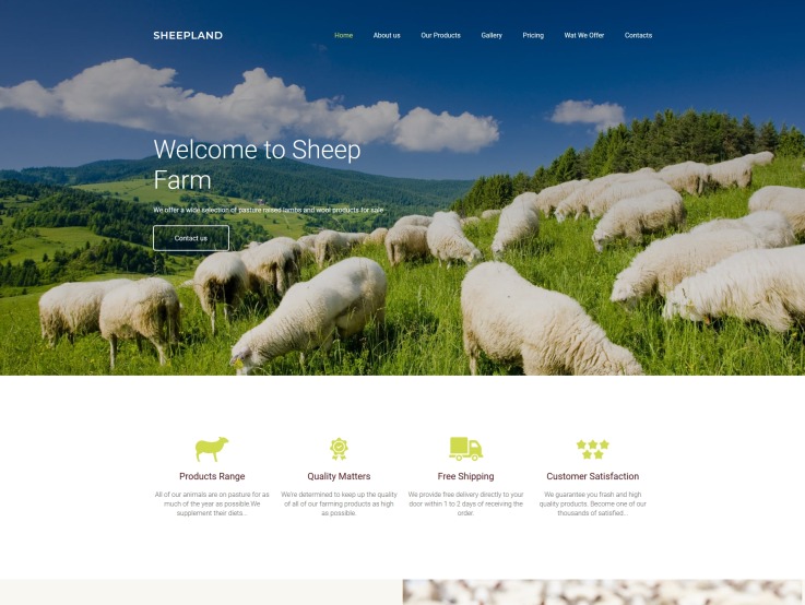 Best Agriculture Website Design - Sheepland - main image