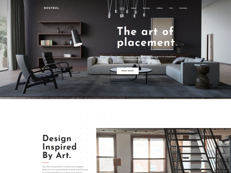 Interior Design Website Template for Home Decor Studios - main image