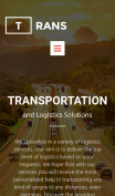 Logistics Website Design - mobile preview