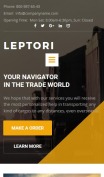Trucking Website Design - Leptori - mobile preview