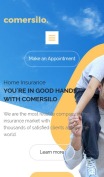 Insurance Company Website Design - Comersilo - mobile preview