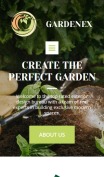 Landscaping Website Design - Gardenex - mobile preview