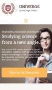 University And College Website Design - Univeros - mobile preview