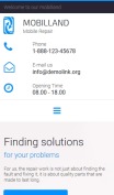 Cell Phone Repair Website Design - Mobilland - mobile preview