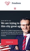 Political Website Design - Fondson - mobile preview
