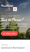 Tourism Website Design - Paris Travel - mobile preview
