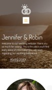 Wedding Website Design - Jennifer & Robin - mobile preview