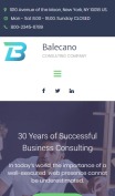 Corporate Website Design - Balecano - mobile preview