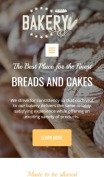 Bakery Website Design - Bakerio - mobile preview