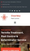 Pest Control Website Design - ClearWay - mobile preview