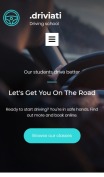 Driving School Website Design - Driviati - mobile preview