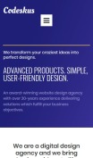 Web Design Company Website - Codeskus - mobile preview