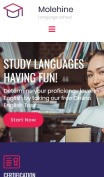 Education Website Design - Molehine - mobile preview