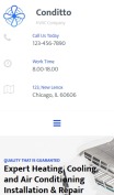 Hvac Website Design - Conditto - mobile preview