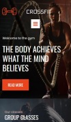 Sports Website Design - Crossfit - mobile preview