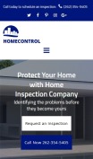 Home Inspector Website Design - HomeControl - mobile preview