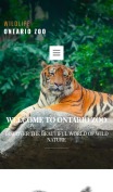 Zoo Website Design - WildLife - mobile preview