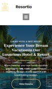 Resort Website Design - Resortio - mobile preview