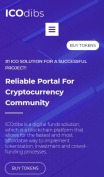 ICO Website Design for Cryptocurrency Projects - mobile preview