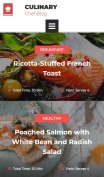 Recipe Website Design - Culinary - mobile preview