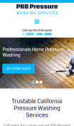 Pressure Washing Website Design - mobile preview
