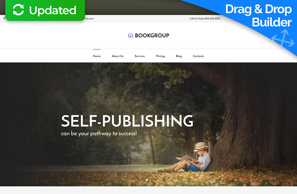 Publisher Website Template for Book Publishers - MotoCMS
