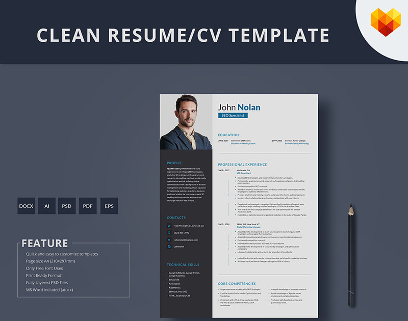 Seo Resume Template For Seo Specialist Motocms