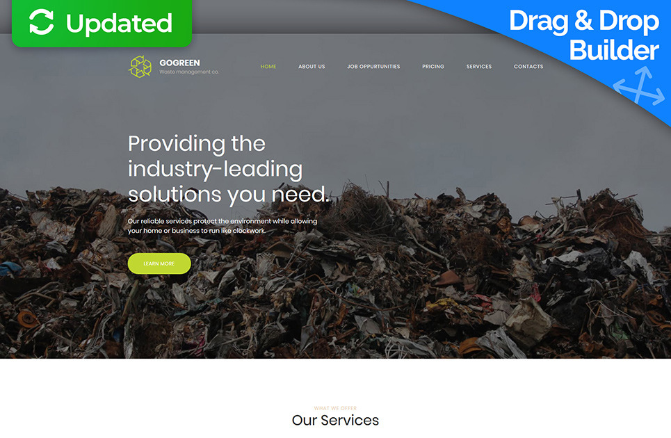 Waste Management Website Template MotoCMS