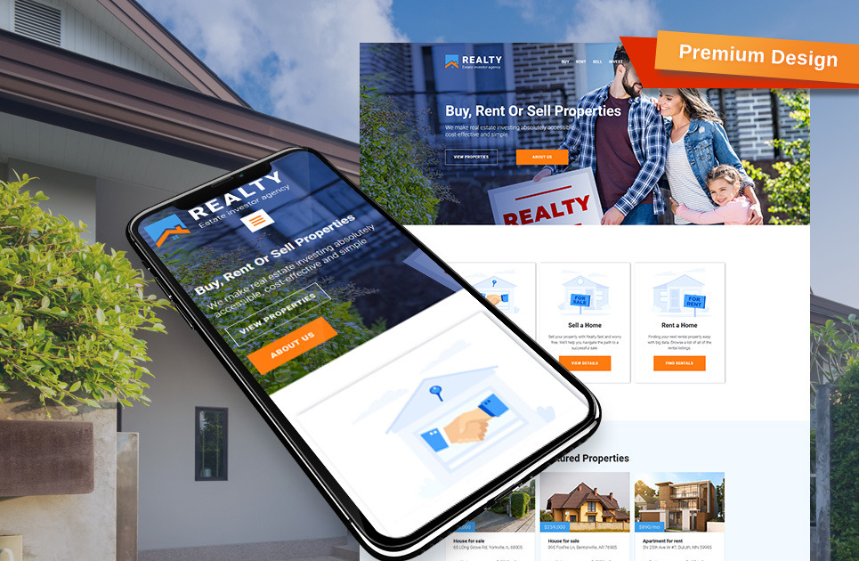 Real Estate Investor Website Template MotoCMS