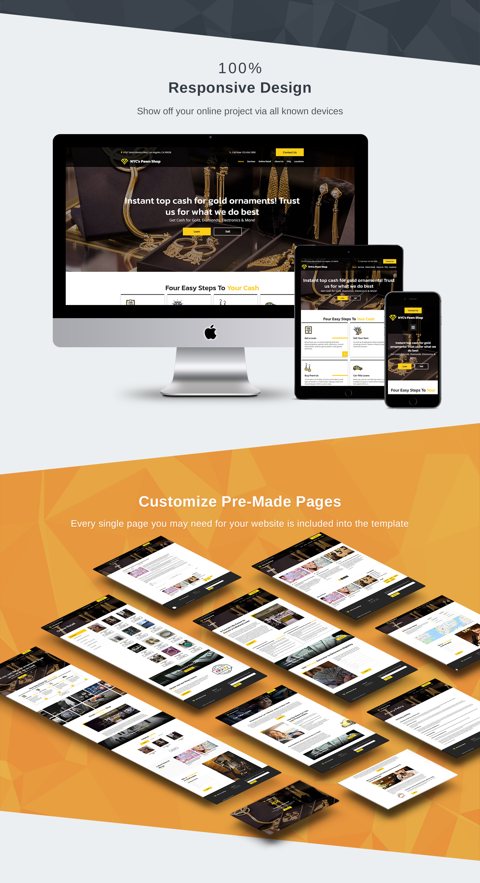 Pawn Shop Website Template Pawn Shop Website Template