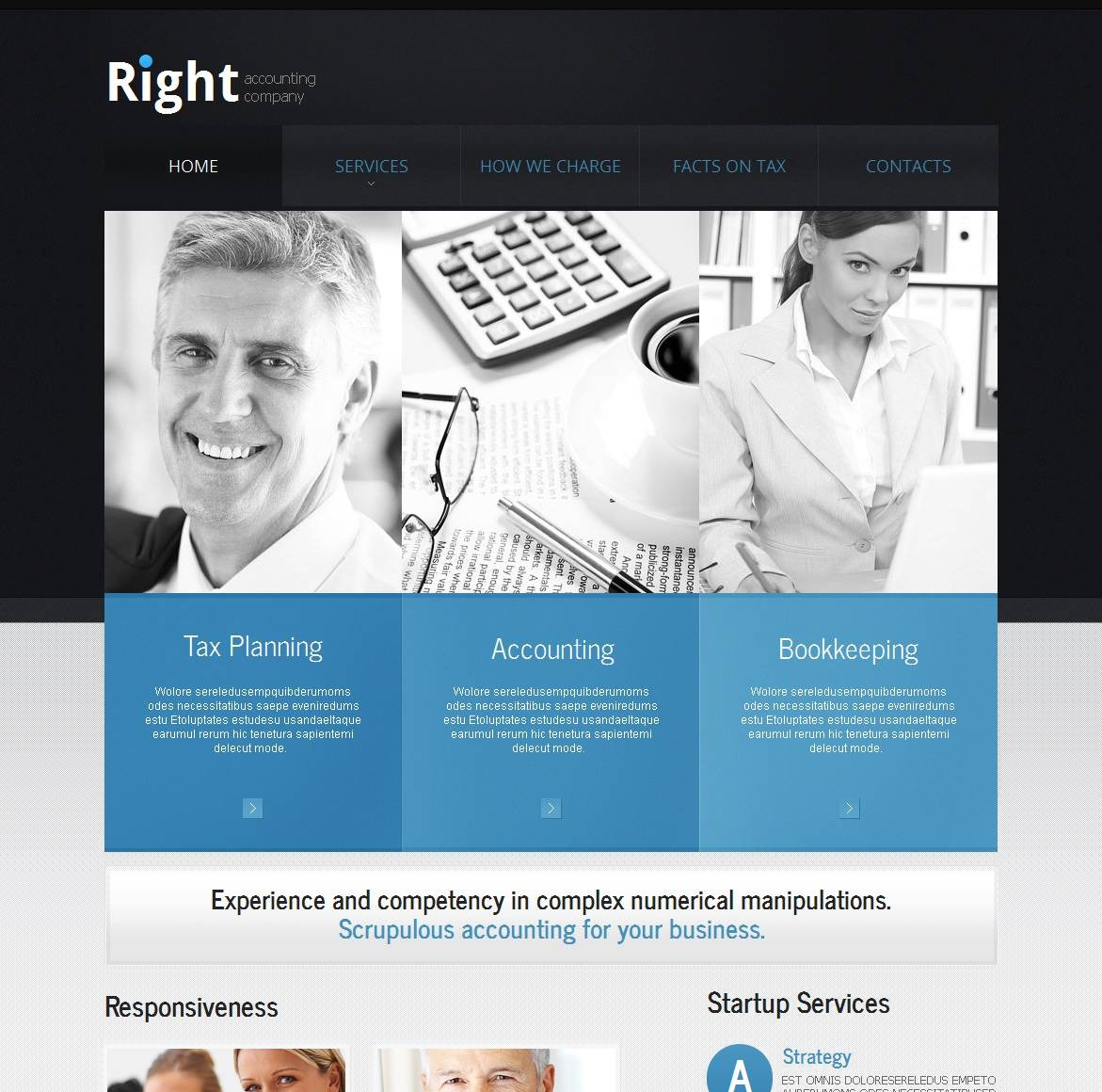 Business Website Template with Minimalistic Design - MotoCMS