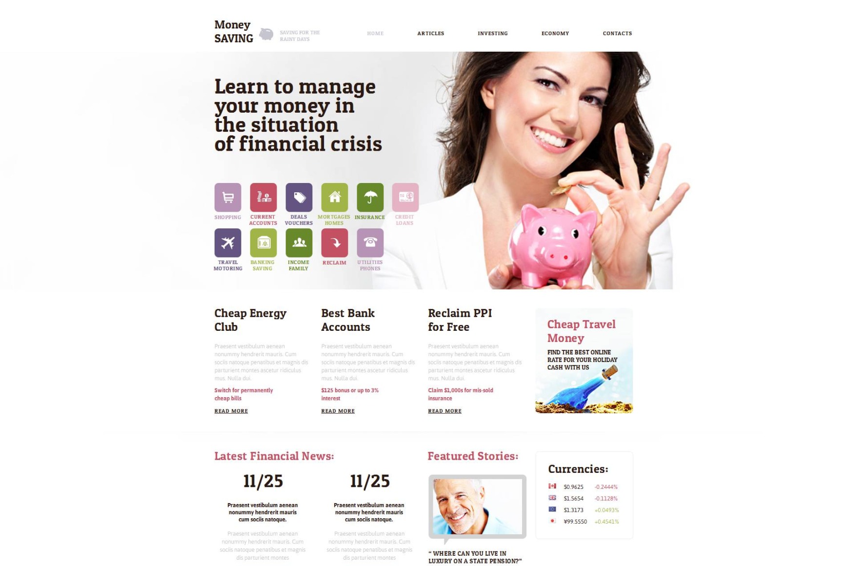 Banking Website Design - MotoCMS