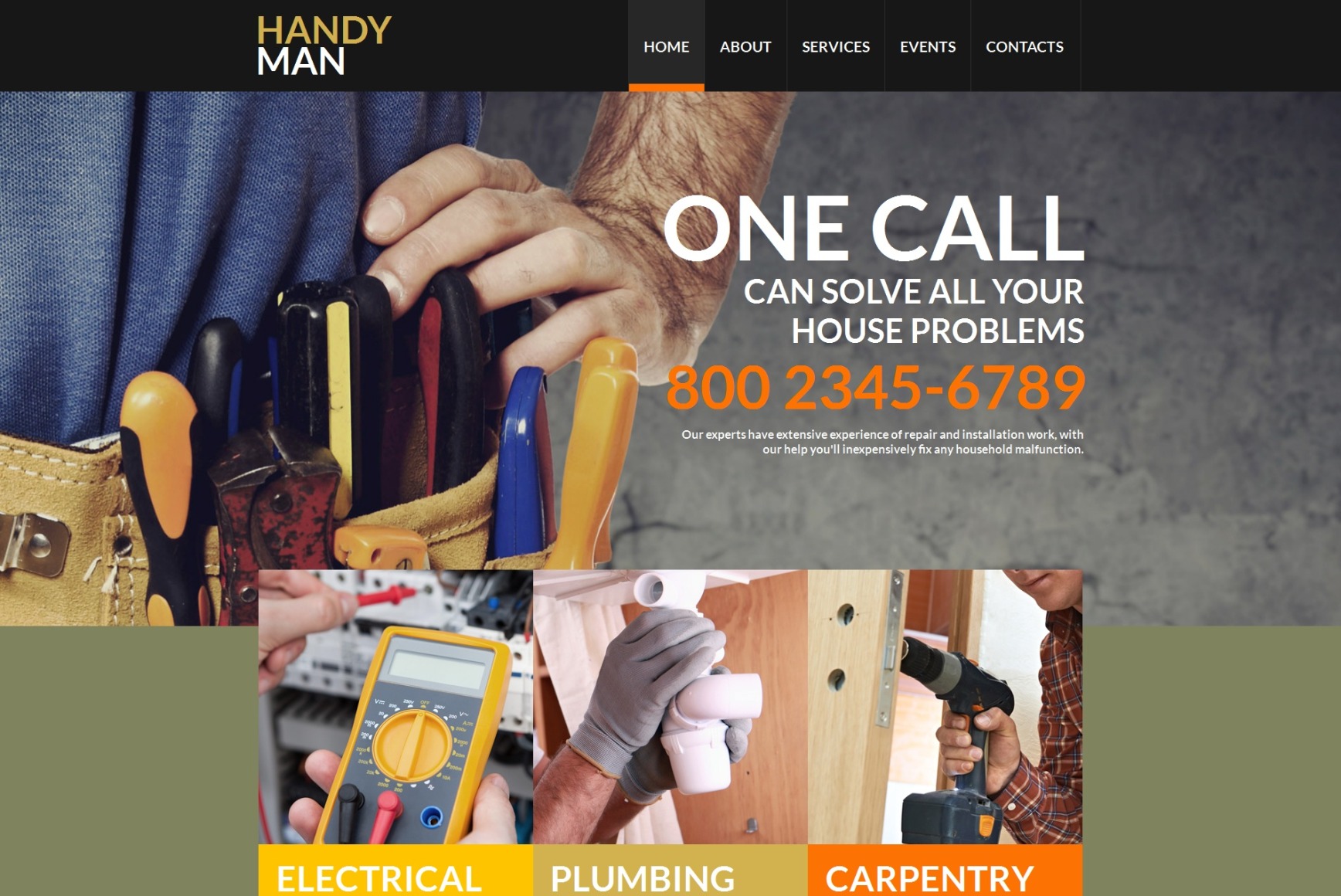 Appliance Service site Template MotoCMS