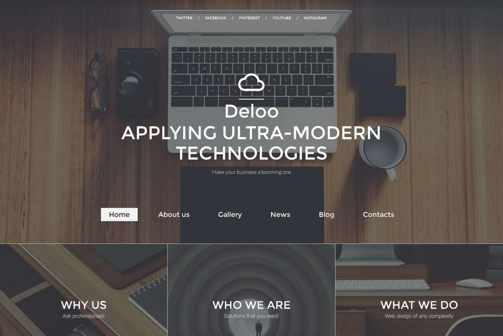 Digital Agency Website Template for Web Design Services - MotoCMS