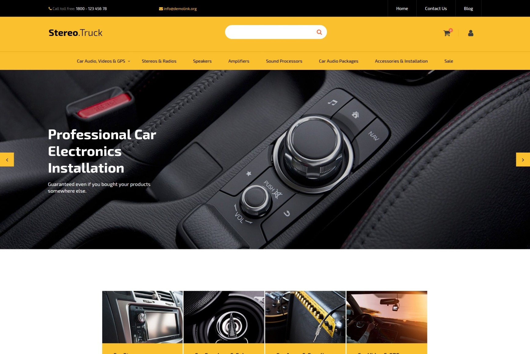 car accessories website templates free download