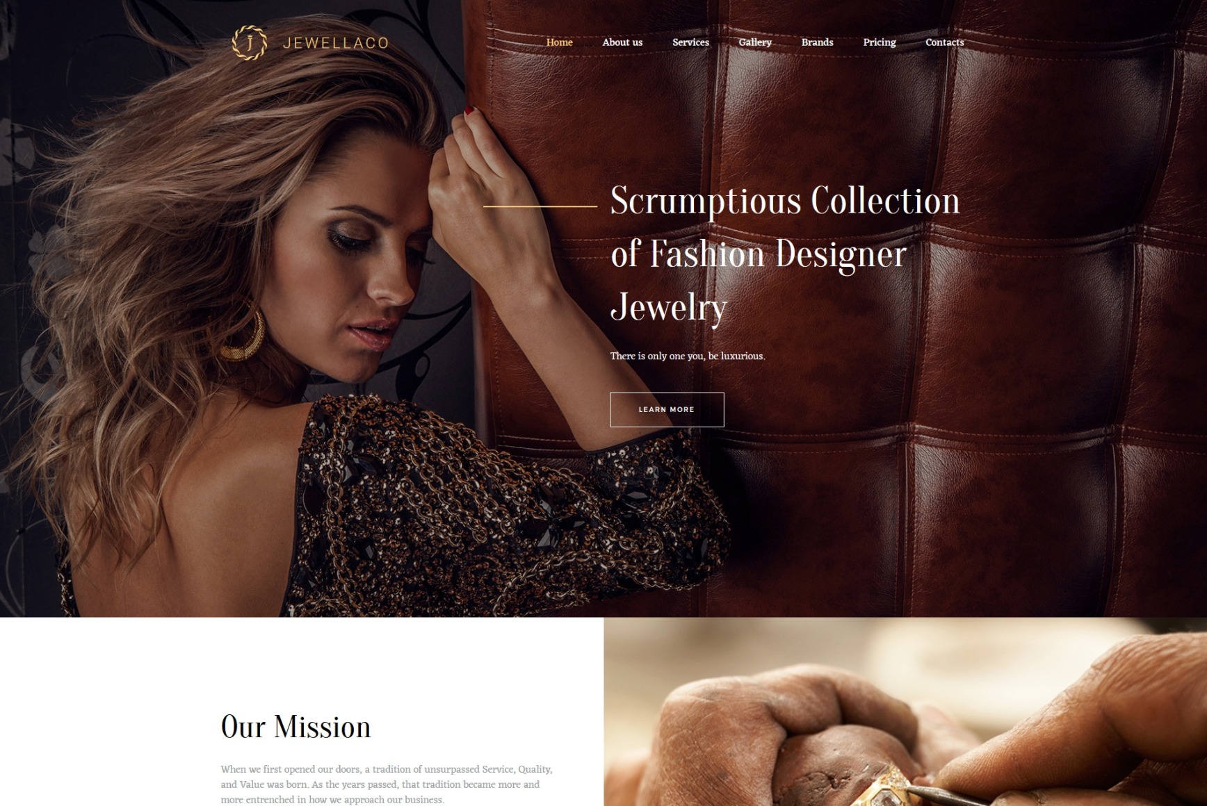 Jewelry Website Design for Jewellery Companies - MotoCMS