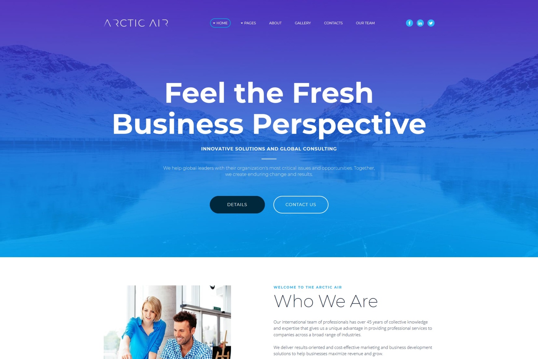 Startup Website Template for Business MotoCMS