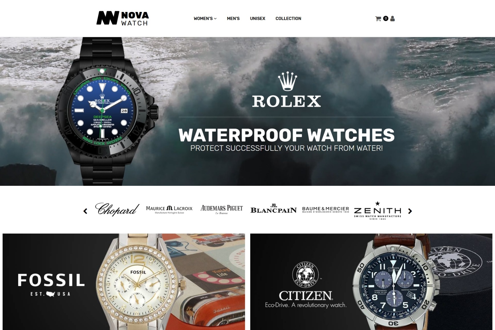 Watch Website Template for Online Store MotoCMS