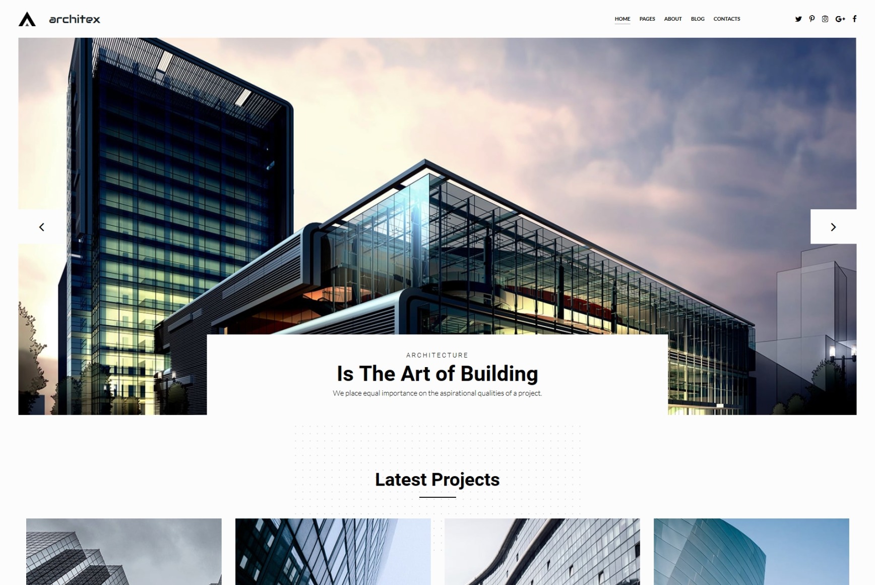 Architecture Portfolio Template for Architect Website - MotoCMS