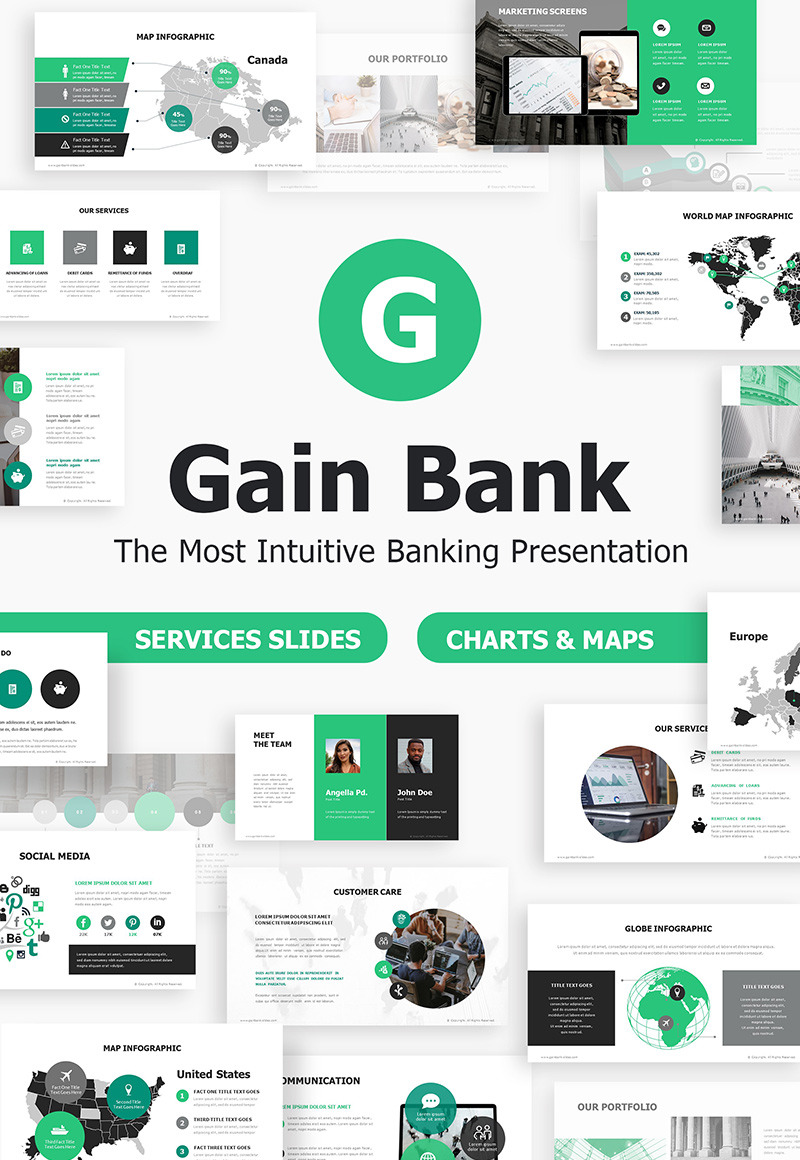 Investment Banking PowerPoint Template - MotoCMS