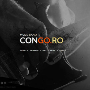 Rock Music Web Template with Photographic Background Rock Music Web Template with Photographic Background - image