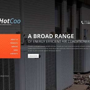 Air Conditioning Template with Photo Background and Colorful Menu - image