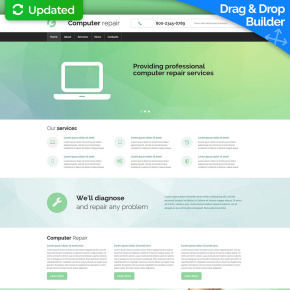 Computer Website Design for Computer Repair Service Computer Website Design image
