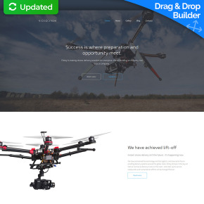 Drone Website Template for Video Drone Company Drone Website Template for Video Drone Company Image