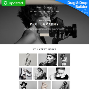 Photography Portfolio Website Template for Photo Artist Photography Portfolio Website Template for Photo Artist image